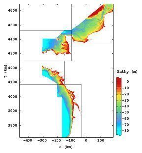 French Atlantic Coast Bathymetry from Isatis - Courtesy Ifremer