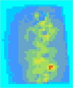 CEA LASE uses Kartotrak for mapping data derived from autoradiography