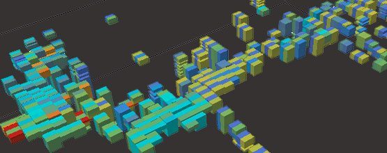 Sample density variance mapping with Isatis 2017