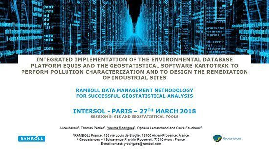 Ramboll combines EQuIS and Kartotrak for Successful Pollution Characterization and Design of Industrial Site Remediation