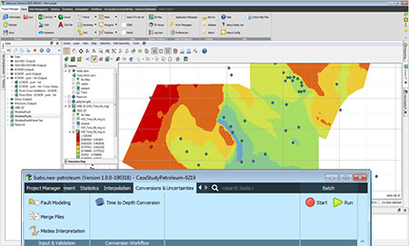 Isatis.neo Petroleum - Conversions & Uncertainties Workflow