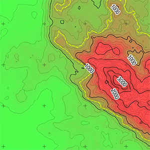 Optimizing flight-line distance for soil decontamination, application to contaminated Fukushima territories