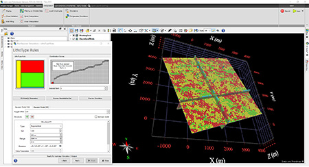 Isatis.neo - Plurigaussian simulations