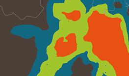 Geostatistics for contamination mapping