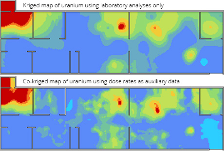 Geostatistics for radiation mapping