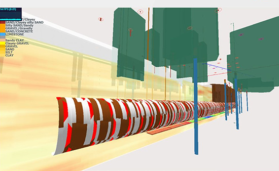 Geostatistical analysis output in Maxwell Geo Systems' MissionOS construction data management software