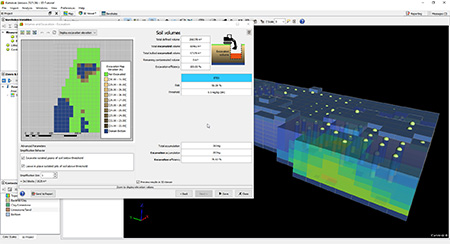 Kartotrak - Contaminated volume estimation