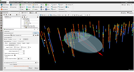 Isatis.neo 2022.04 new feature: neighborhood display in 3D