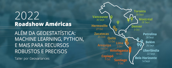 Geovariances roadshow Américas 2022 - Seminário geoestatístico Isatis.neo -Brasil