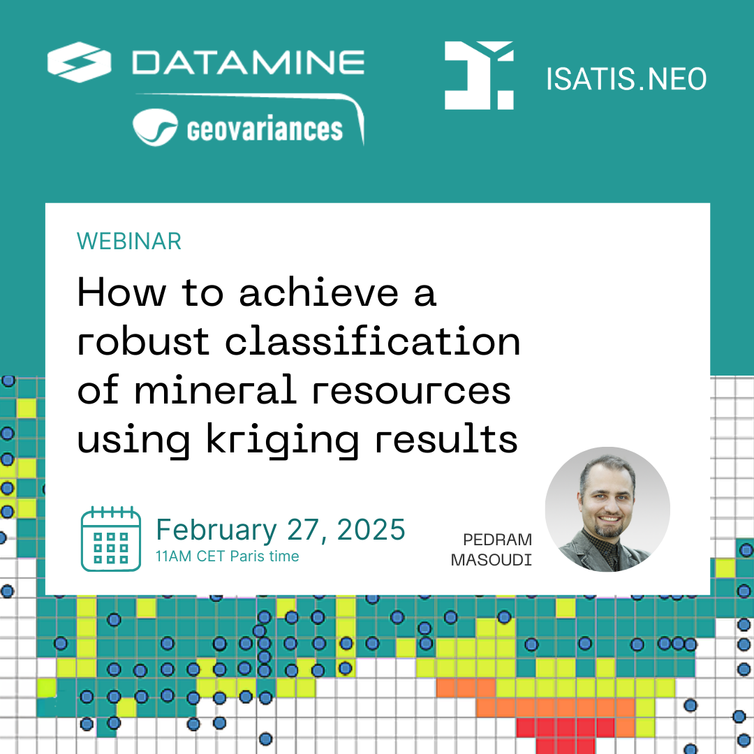 Geovariances webinar - How to achieve robust classification of mineral resources using kriging results