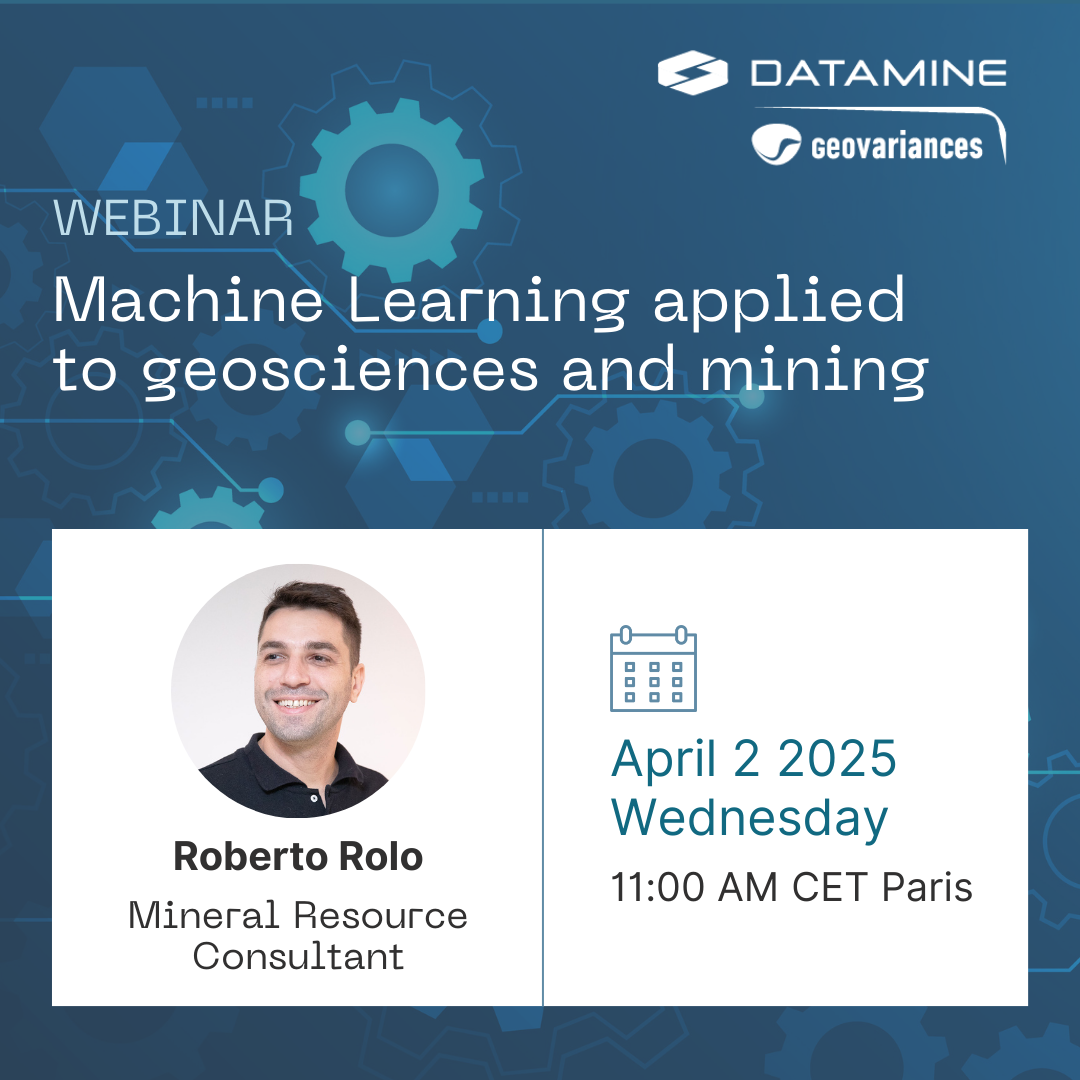 Webinar: Machine Learning applied to geosciences and mining - April 2025