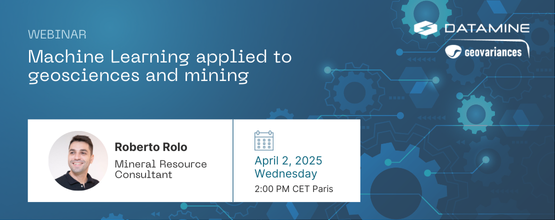Webinar Geovariances - Machine Learning applied to geosciences and mining - April 2, 2025