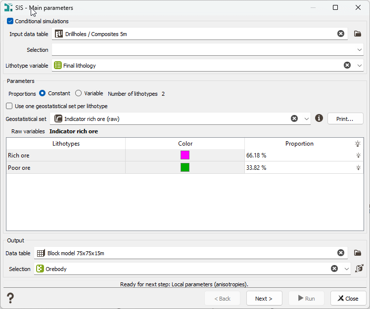 Isatis.neo 2025.2 new features - New SIS capabilities