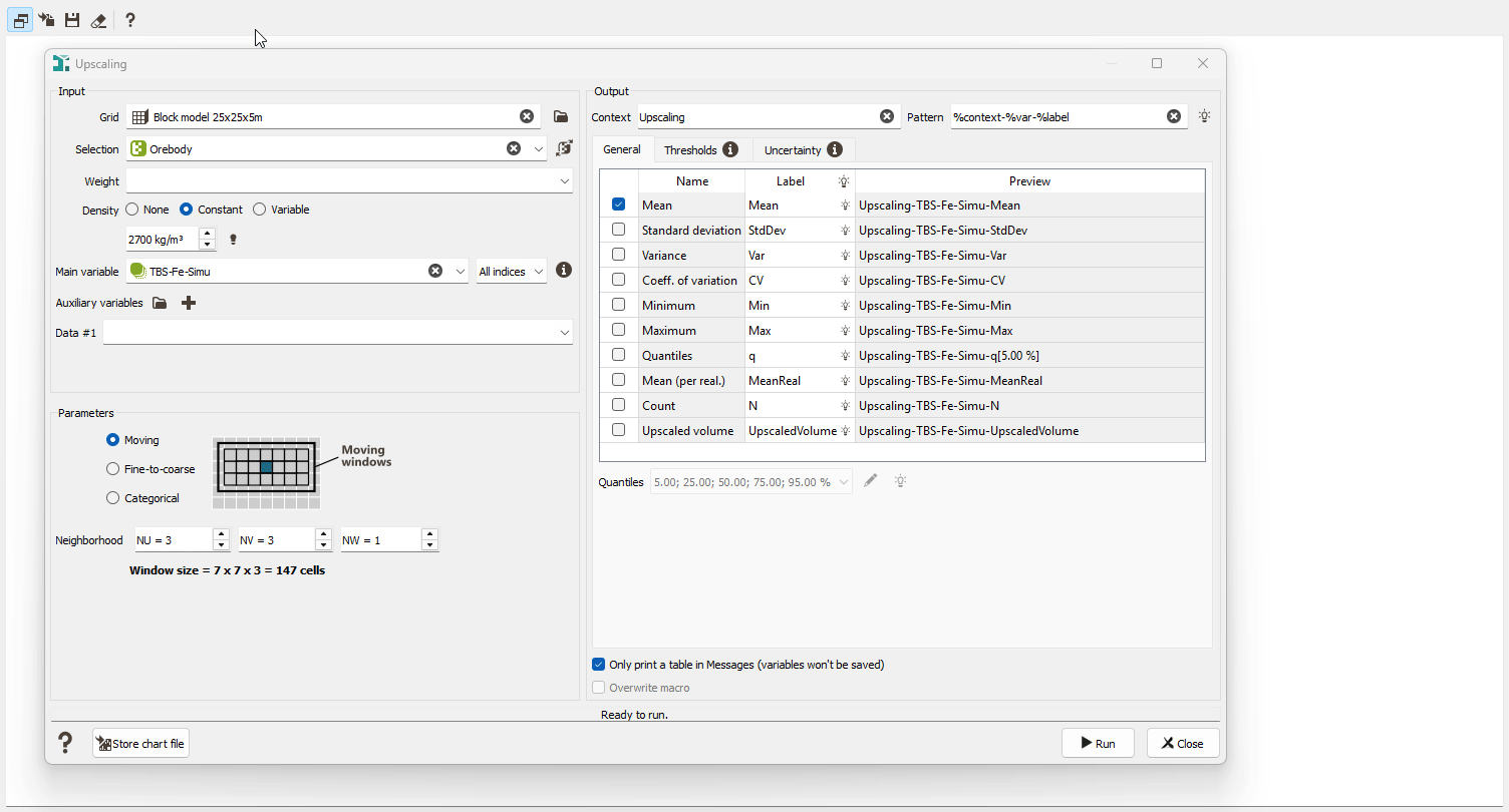 Isatis.neo 2025.2 new features - New upscaling capabilities