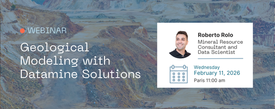 Webinar - Geological Modeling with Datamine Solutions - Feb. 11, 2026