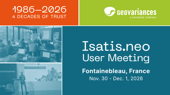 Isatis.neo 2026 Users Meeting